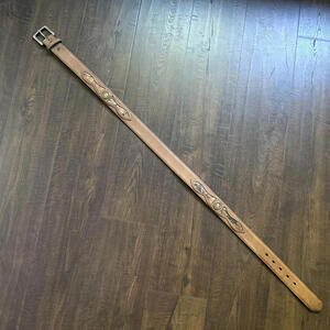 Vintage Western Ranger Shotgun 12GA Leather Belt 34 36 38